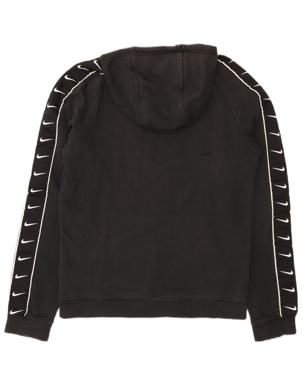 Nike Pull à capuche graphique pour homme Petit coton noir