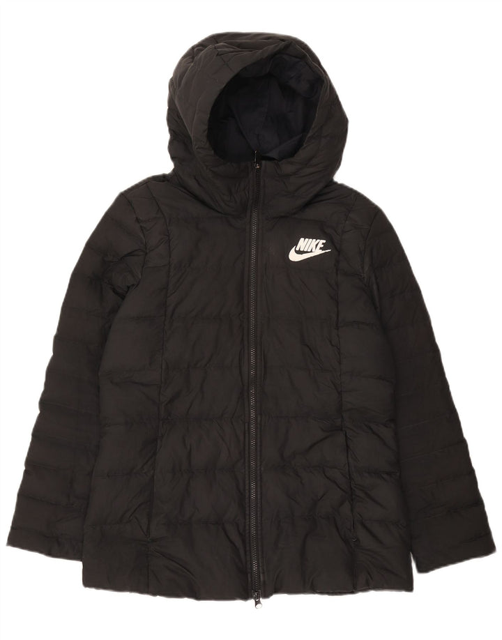 Nike Veste matelassée à capuche pour femme UK 12 Gris moyen