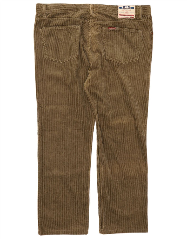 CARRERA Pantalon Droit en Velours Côtelé Homme W44 L30 Vert