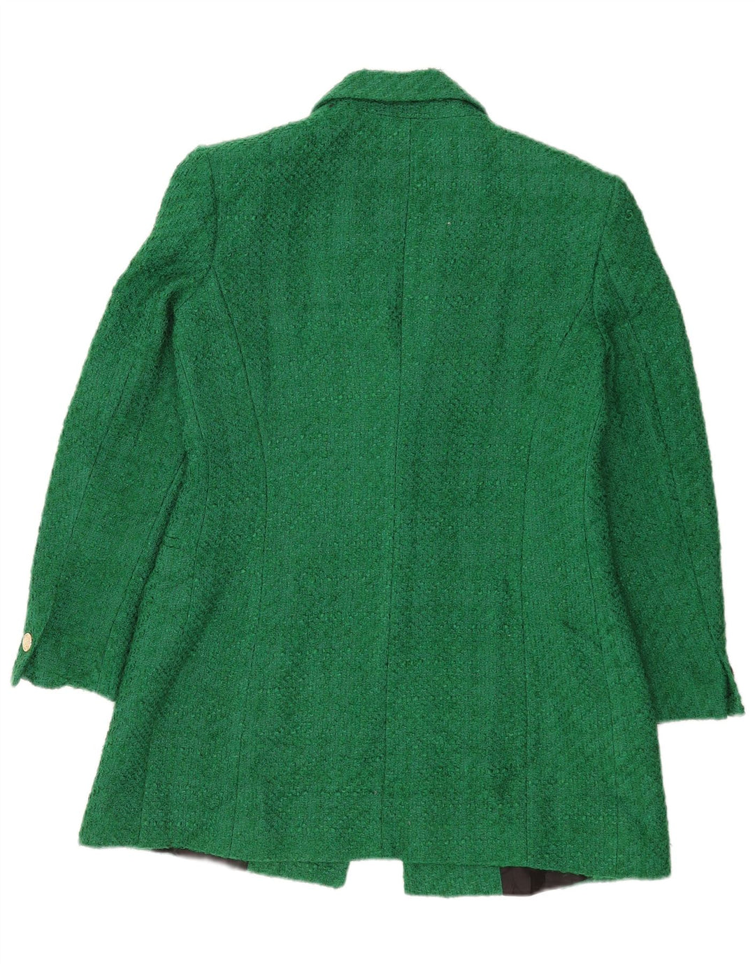 Zara Veste Blazer 1 Bouton Femme UK 16 Grand Acrylique Vert