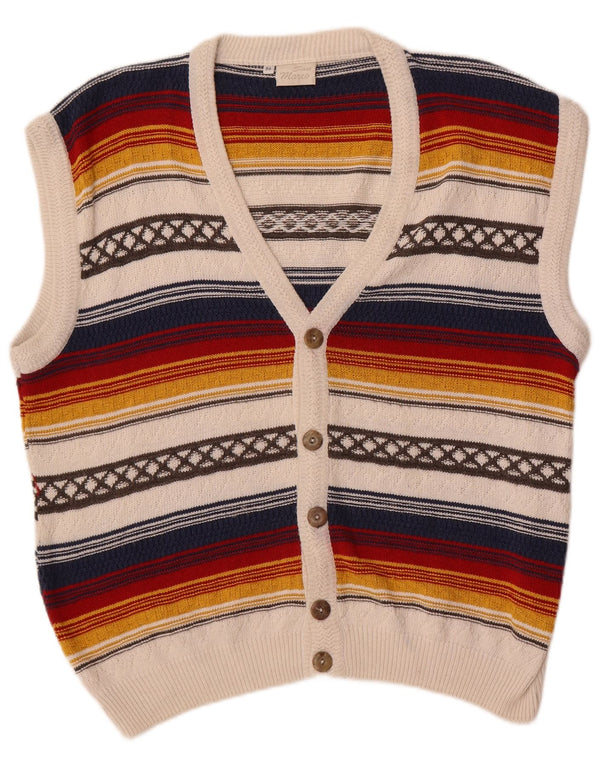 San Marco Cardigan Homme Pull IT 50 Medium Multicolore Rayé