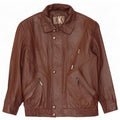 Roger Kent Veste en cuir pour homme UK 40 Large Marron