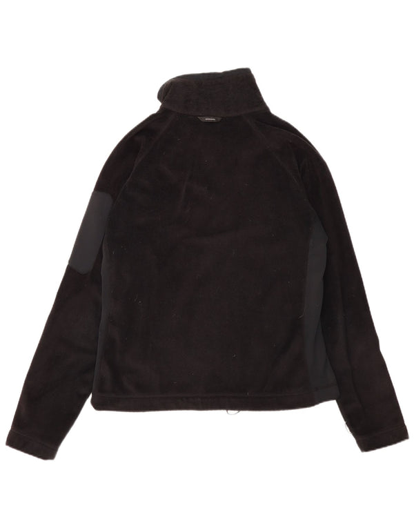 Columbia Womens Interchange Fleece Jacket UK 16 Large Black Polyester