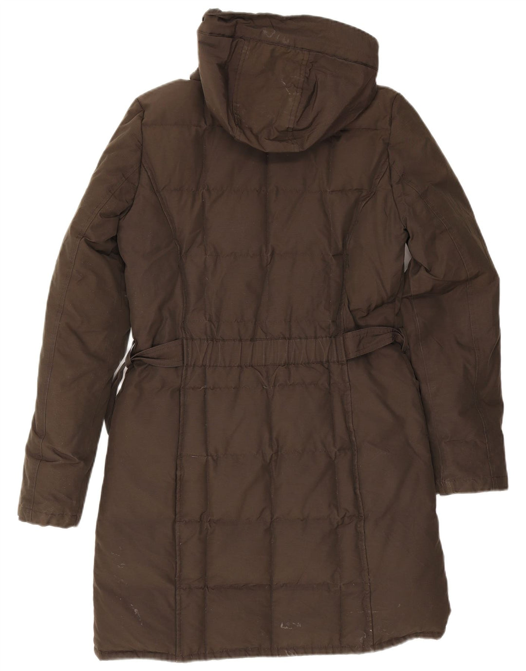 Woolrich Manteau rembourré à capuche pour femme UK 12 Medium Kaki Coton