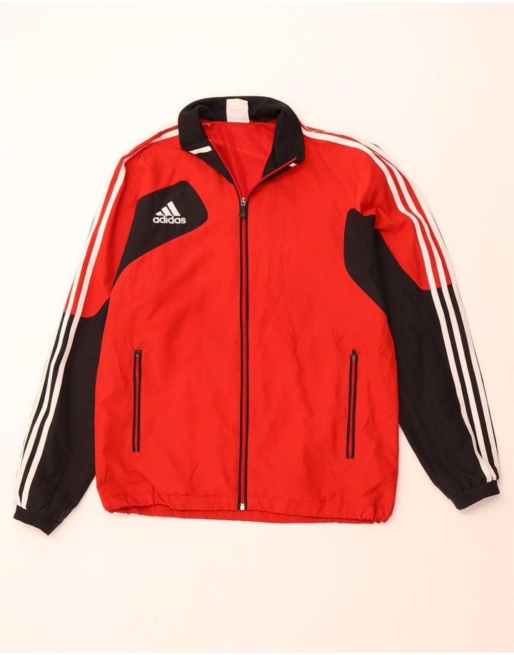 ADIDAS Veste de survêtement graphique pour hommes UK 38/40 Rouge moyen Colourblock