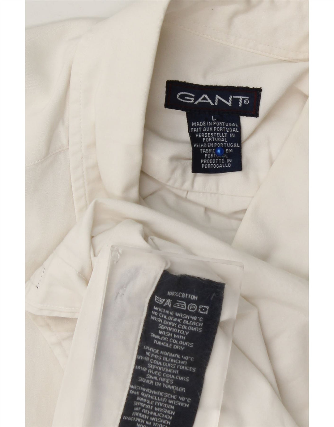 Gant Chemise à manches courtes homme grand blanc coton