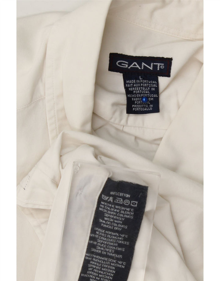 Gant Chemise à manches courtes homme grand blanc coton