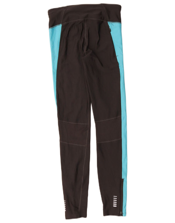 Under Armour Legging Heat Gear pour femme UK 8 Small Noir Colourblock