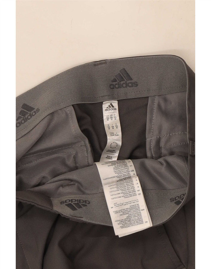 Adidas Pantalon Chino Droit Homme W32 L30 Gris Polyester
