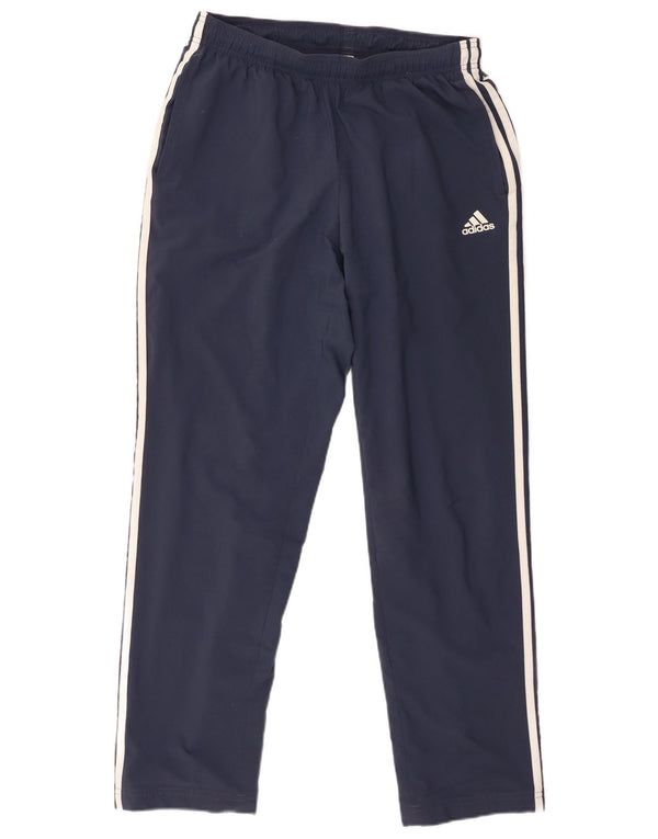 Adidas Pantalon de survêtement pour homme UK 42/44 Large Bleu Marine Polyester
