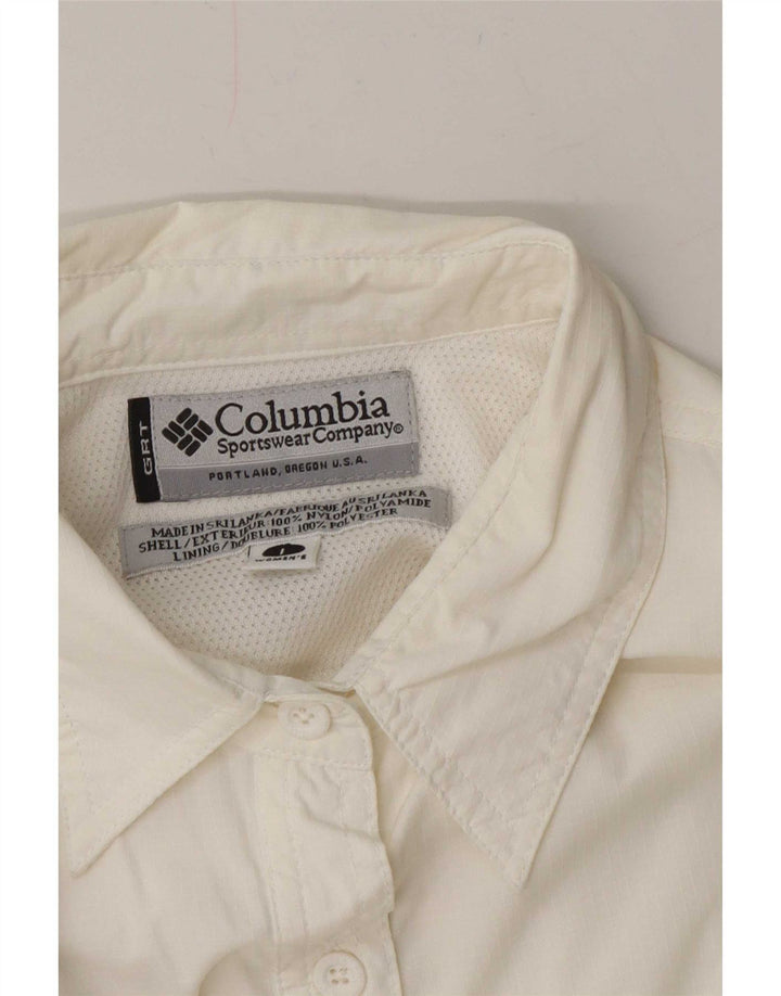 Columbia Chemise Femme UK 16 Large Blanc Nylon
