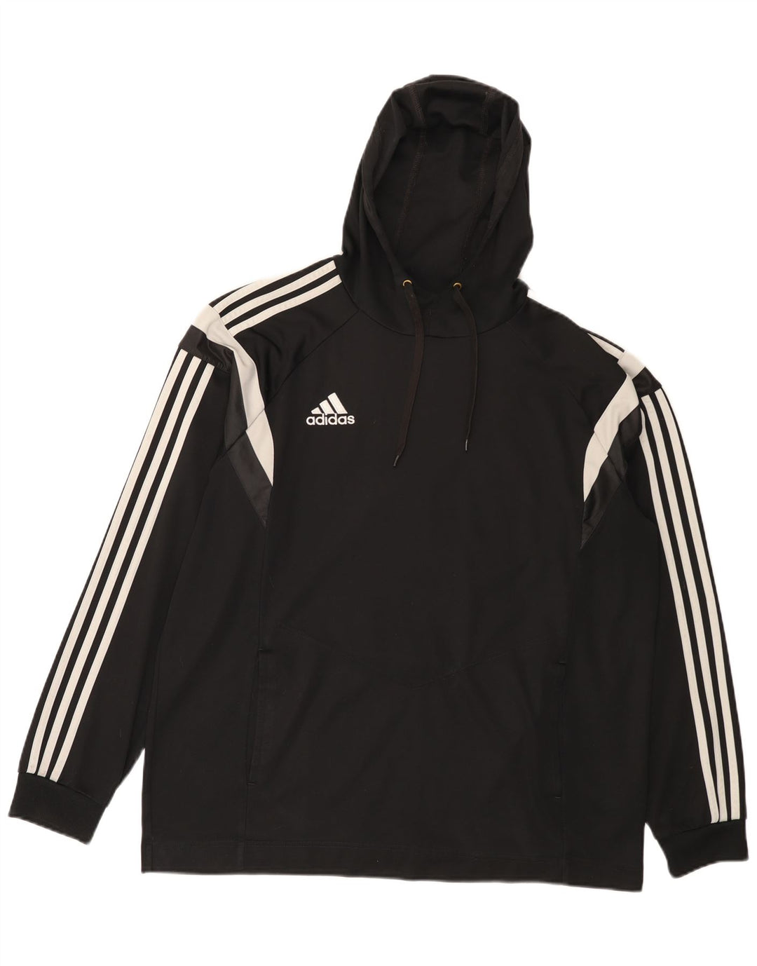 Adidas Pull à capuche pour homme XL Noir Colorblock Polyester