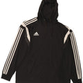 Adidas Pull à capuche pour homme XL Noir Colorblock Polyester