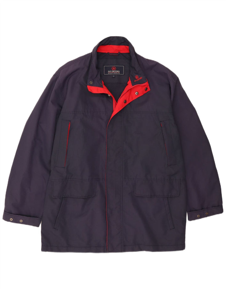 Ivy Oxford Veste de pluie pour homme IT 54 2XL Bleu marine Polyester