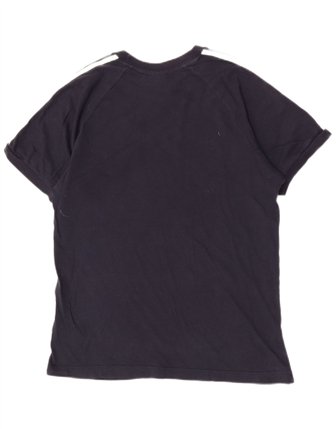 Adidas T-shirt régulier à manches courtes pour hommes en coton bleu marine moyen