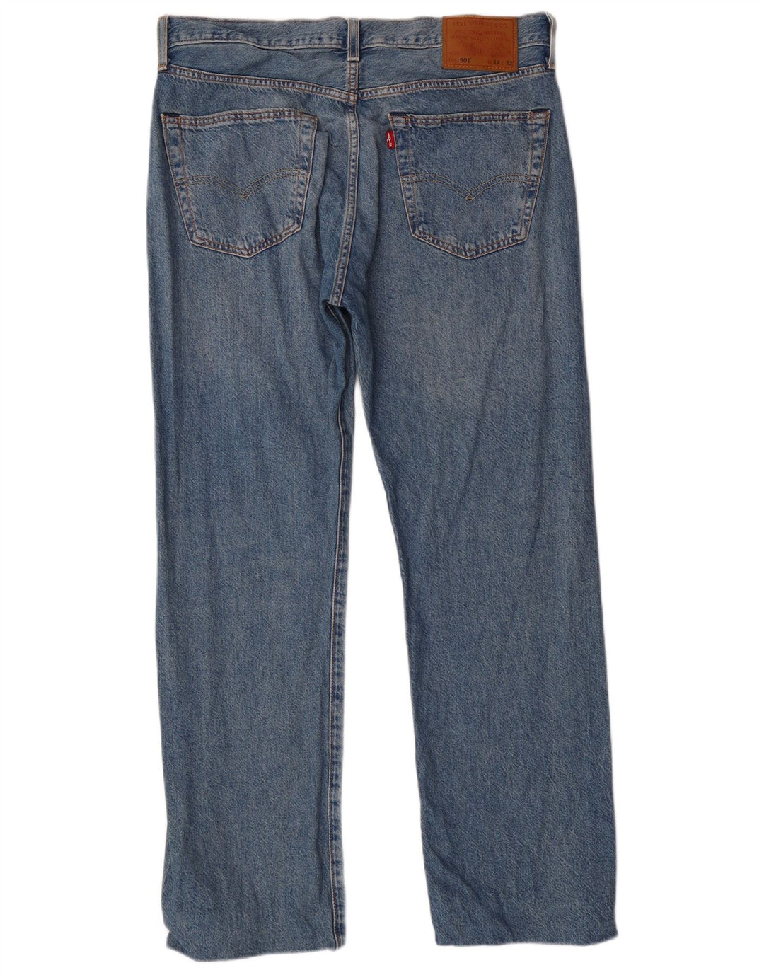 LEVI'S Jean Droit 501 Homme W34 L29 Bleu Coton