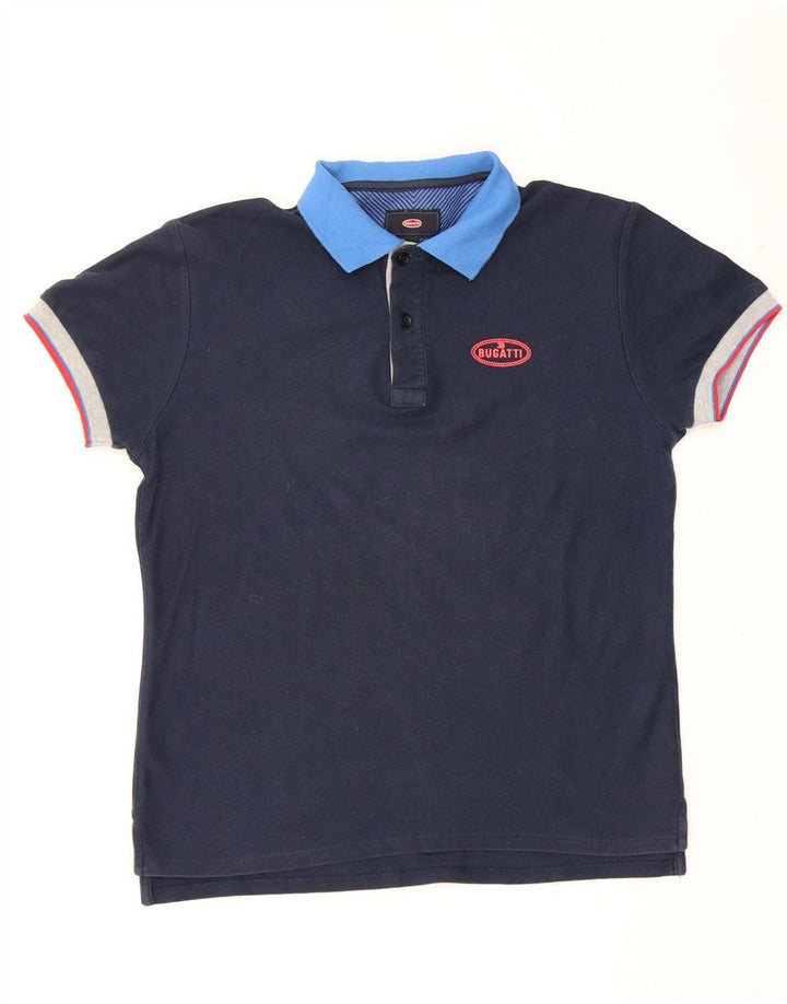 Polo Bugatti Garçon 13-14 ans Bleu Marine Coton