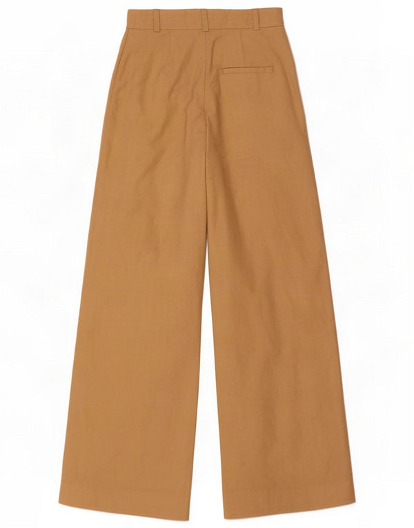 Cos Pantalon décontracté jambe large pour femme EU 34 XS W24 L28 Lin beige