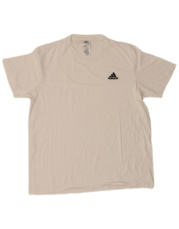 Adidas T-Shirt Homme Haut Grand Coton Blanc