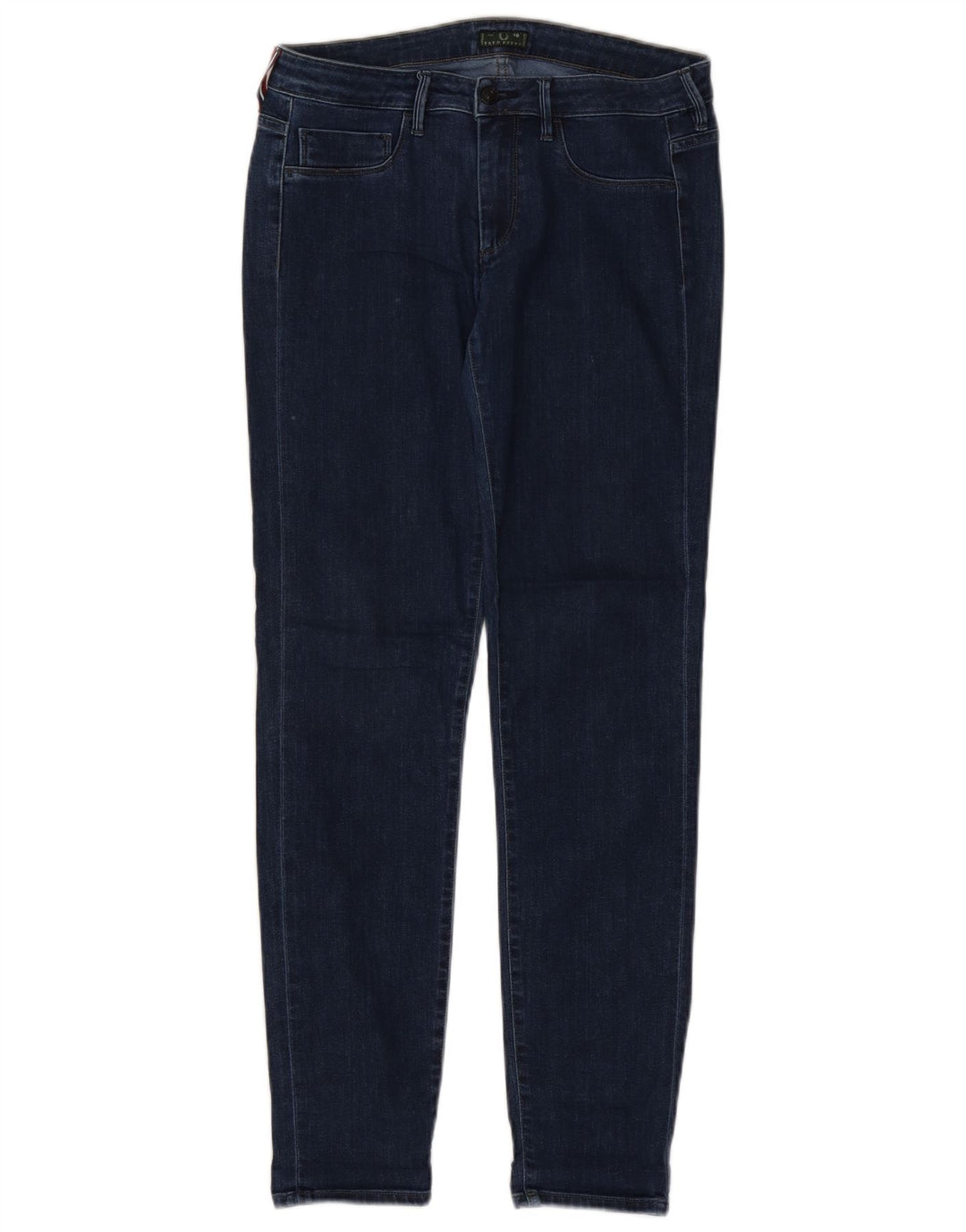 FRED PERRY Jean Skinny Femme W30 L30 Bleu Marine Coton