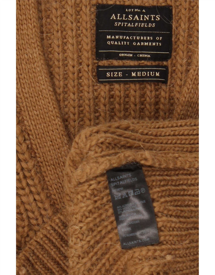 All Saints Cardigan Pull Marron Moyen Acrylique Homme