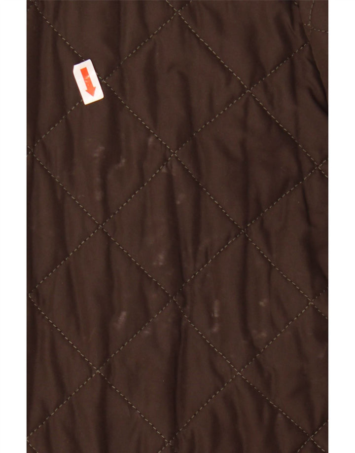 BARBOUR Veste matelassée pour homme UK 40 Large Marron Polyester