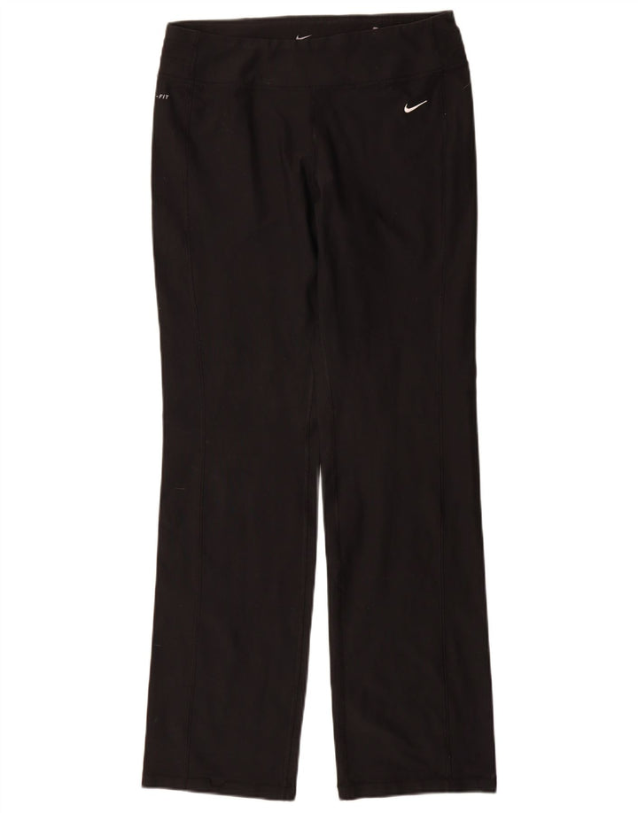 Pantalon de survêtement Nike Dri Fit pour femme UK 12 Polyester noir moyen