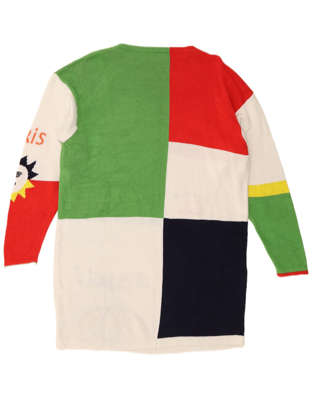Lecomte Robe pull à manches longues pour femme UK 14 Large Multicolore