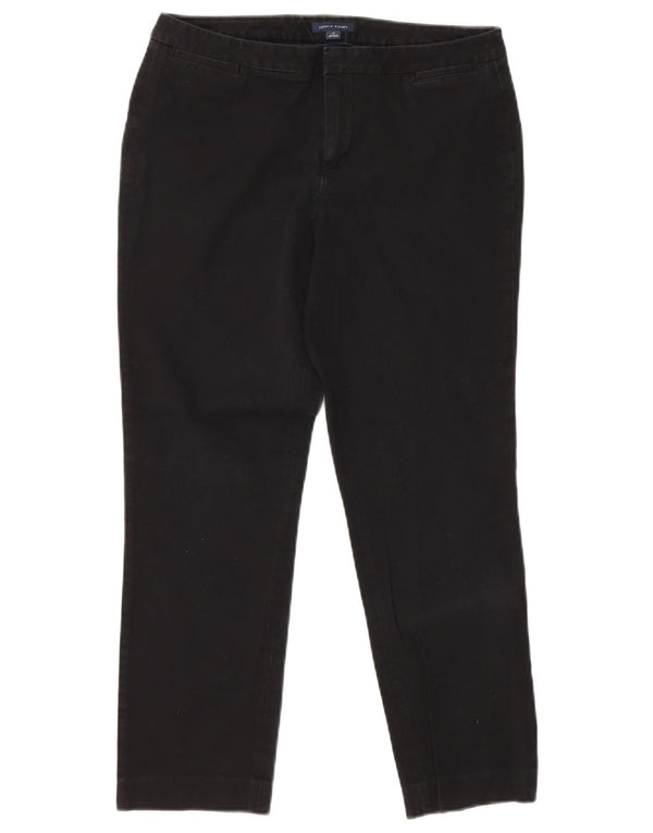Tommy Hilfiger Pantalon chino droit pour femme US 10 Large W30 L29 Noir