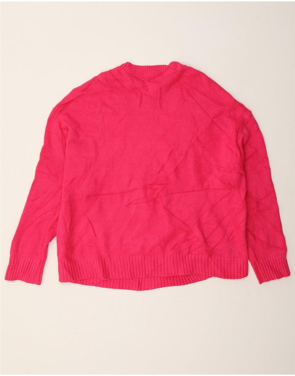 Tommy Hilfiger Pull ras du cou pour femme UK 18 XL Acrylique rose