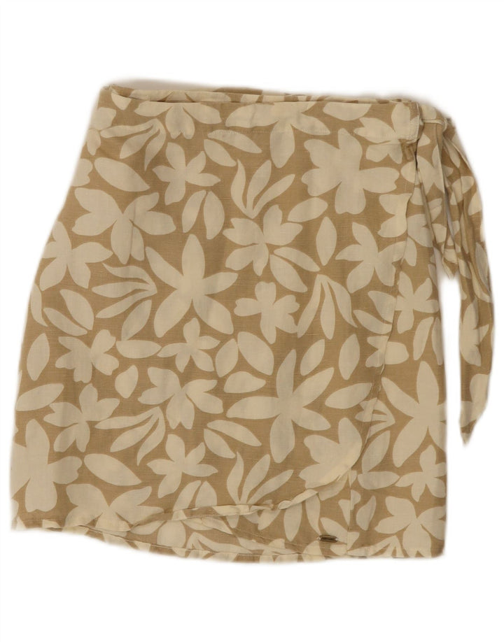 RIP CURL Jupe Portefeuille Femme Petit W26 Lin Floral Beige