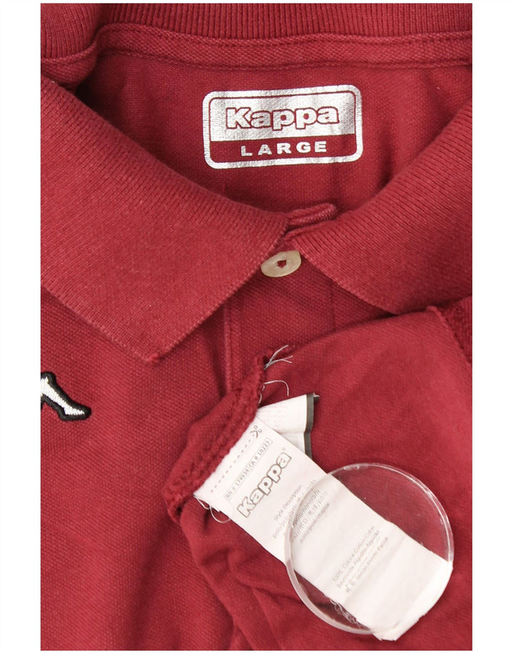 Kappa Polo Homme Grand Rouge Coton