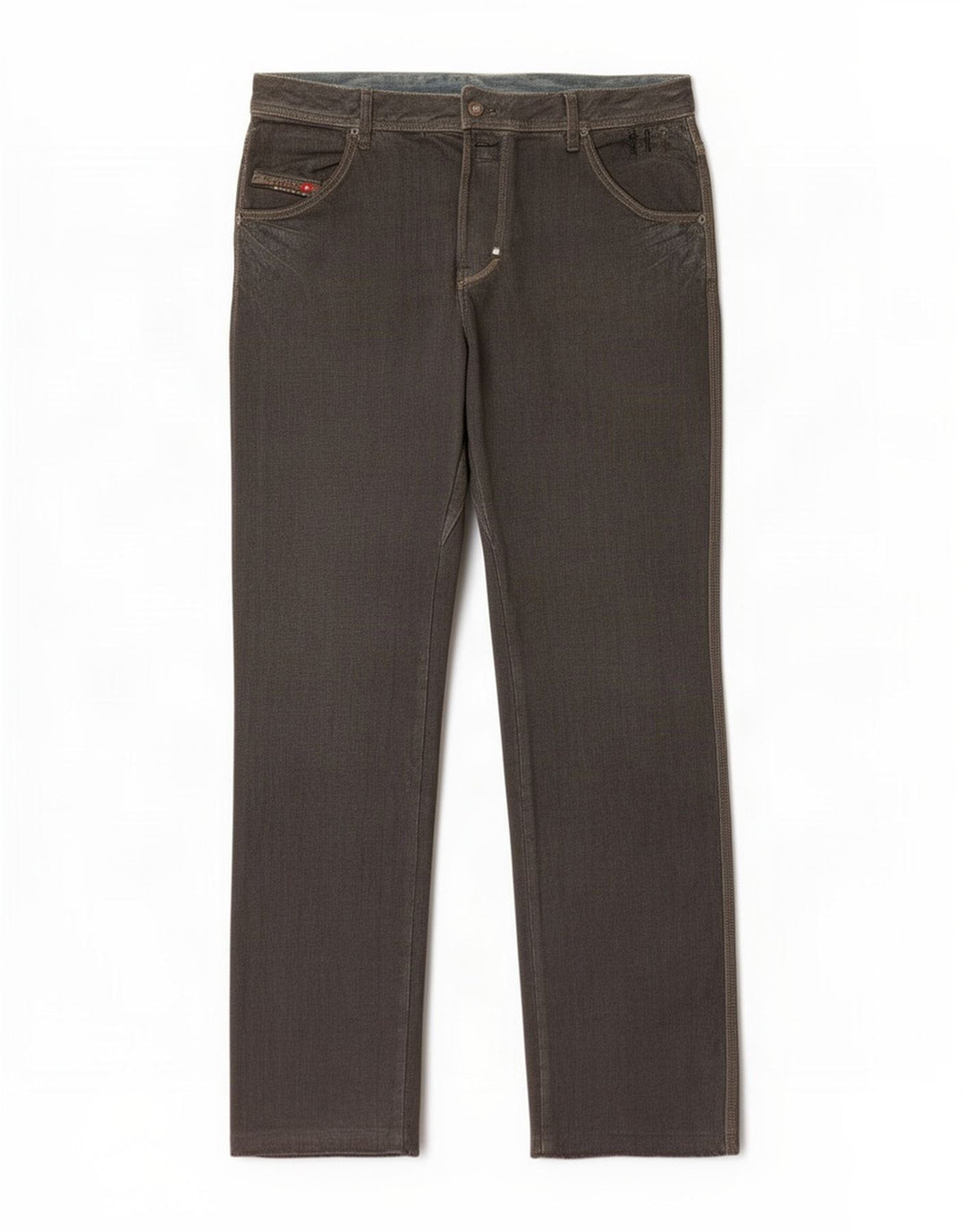Diesel Jean Droit Homme W31 L36 Kaki Coton