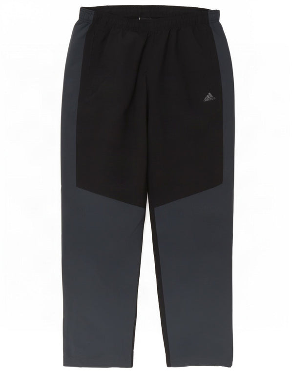 Adidas Pantalon de survêtement Climalite pour homme Large Noir Colorblock Polyester