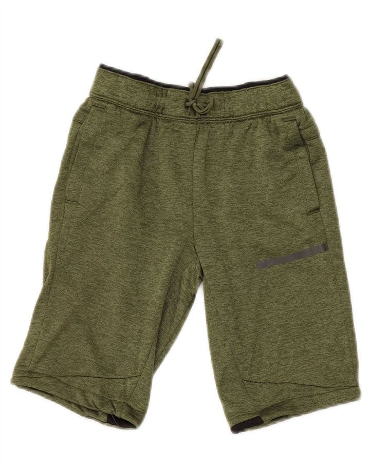RUSSELL ATHLETIC Boys Sport Shorts 10-11 Years Large Green Polyester Vintage Russell Athletic and Second-Hand Russell Athletic from Messina Hembry 