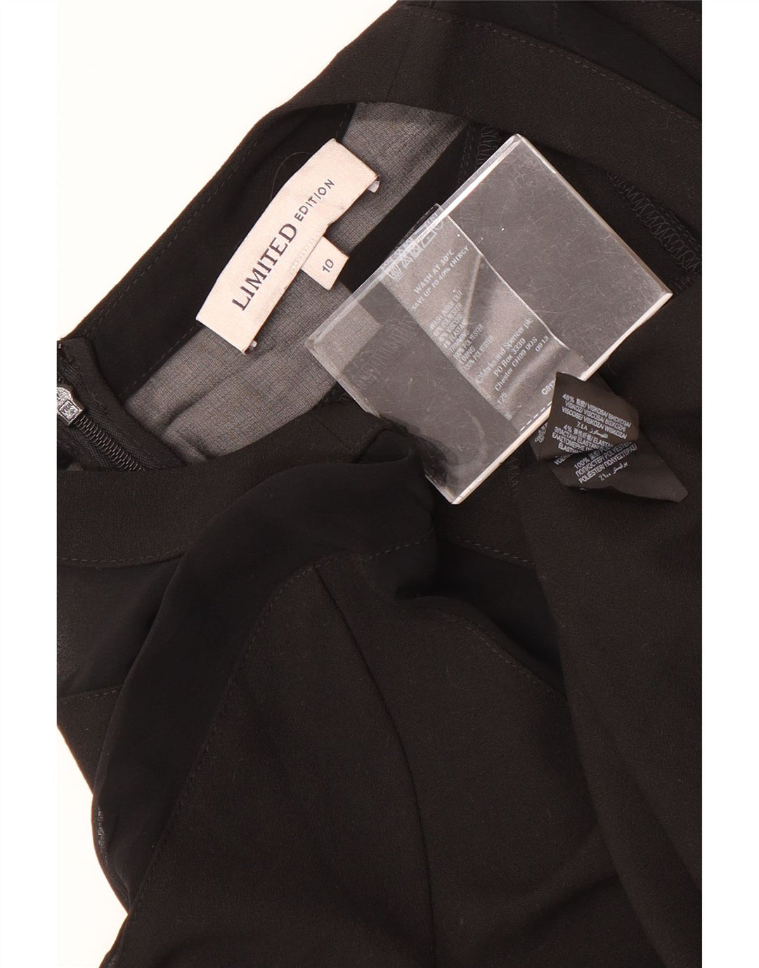 Marks & Spencer Robe droite à manches 3/4 pour femme UK 10 Small Noir Polyester