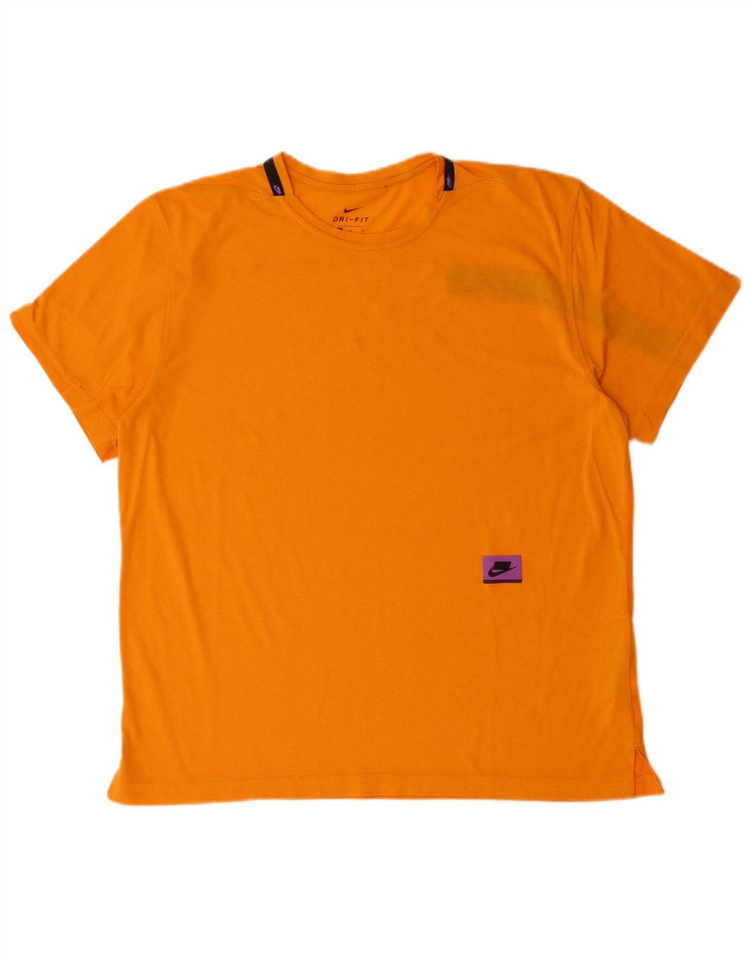 NIKE T-shirt Dri Fit pour homme en coton orange moyen