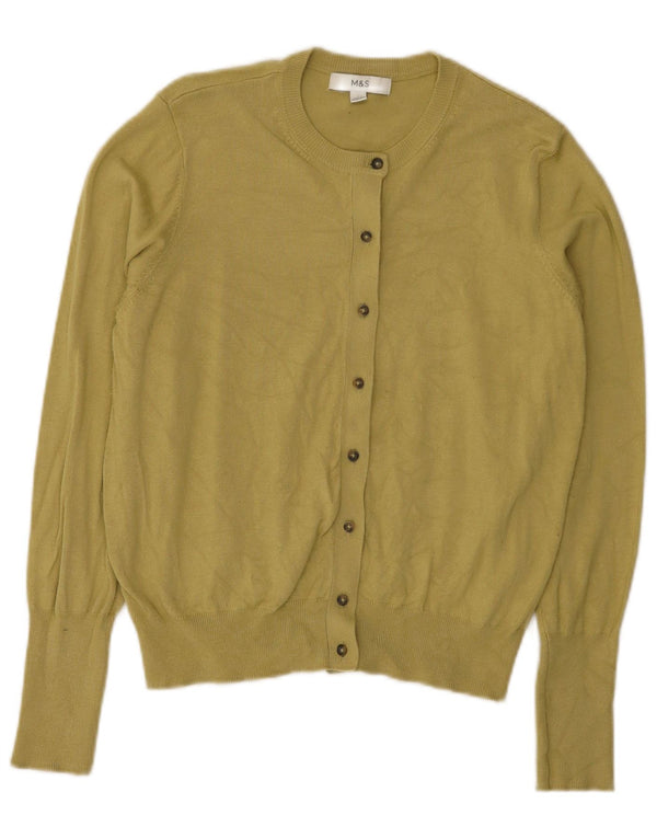 Marks & Spencer Cardigan pour femme en viscose vert moyen UK 44