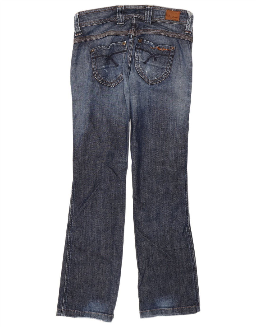 PEPE Jeans Jean Bootcut Femme W27 L32 Bleu Coton