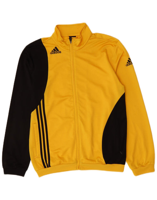 Adidas Veste de survêtement pour homme UK 42/44 Large Jaune Colorblock
