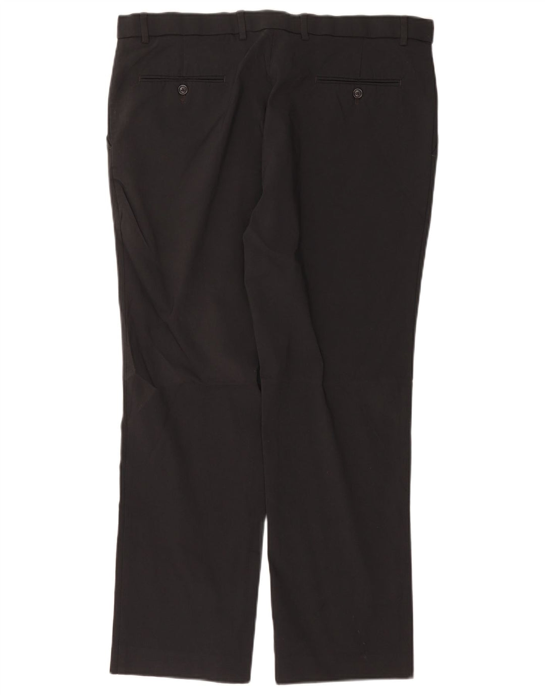 Tommy Hilfiger Pantalon décontracté droit pour homme W38 L30 Rayonne noire