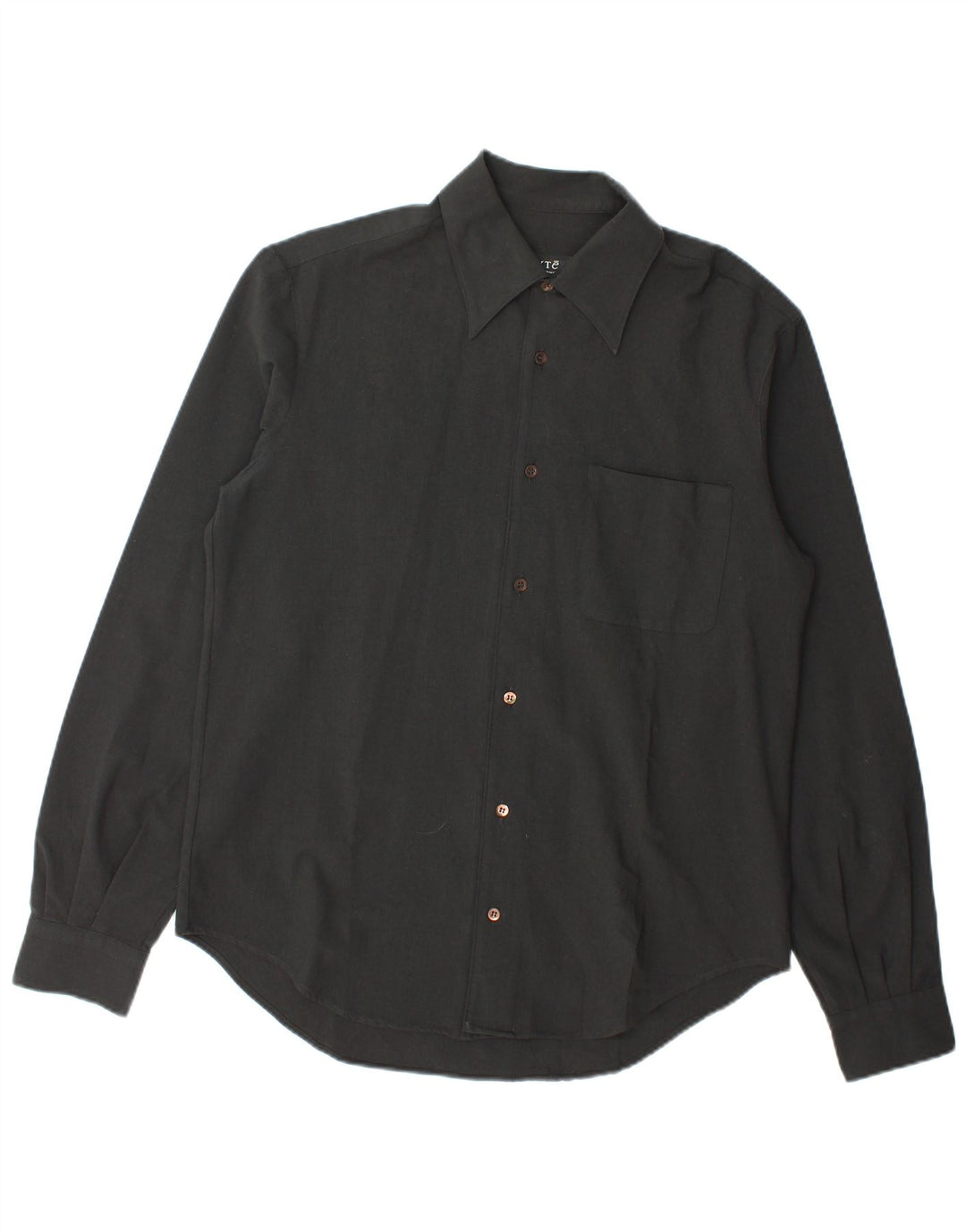 Exte Chemise Homme Laine Vierge Noir Moyen