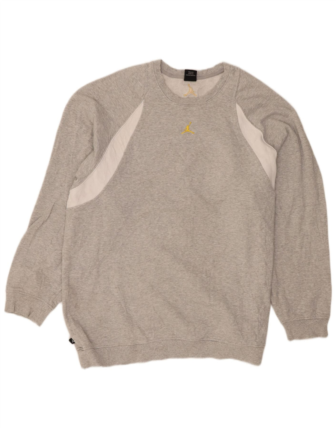 Jordan Sweat-shirt pour homme en coton color block Gris 2XL