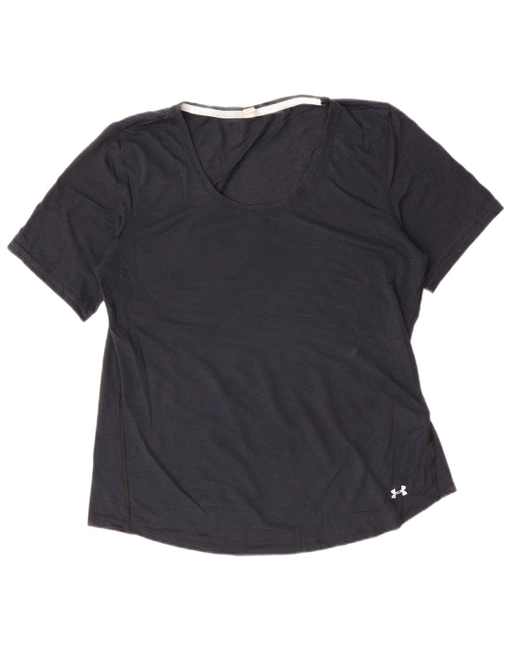 Under Armour T-Shirt Femme UK 16 Large Noir Polyester