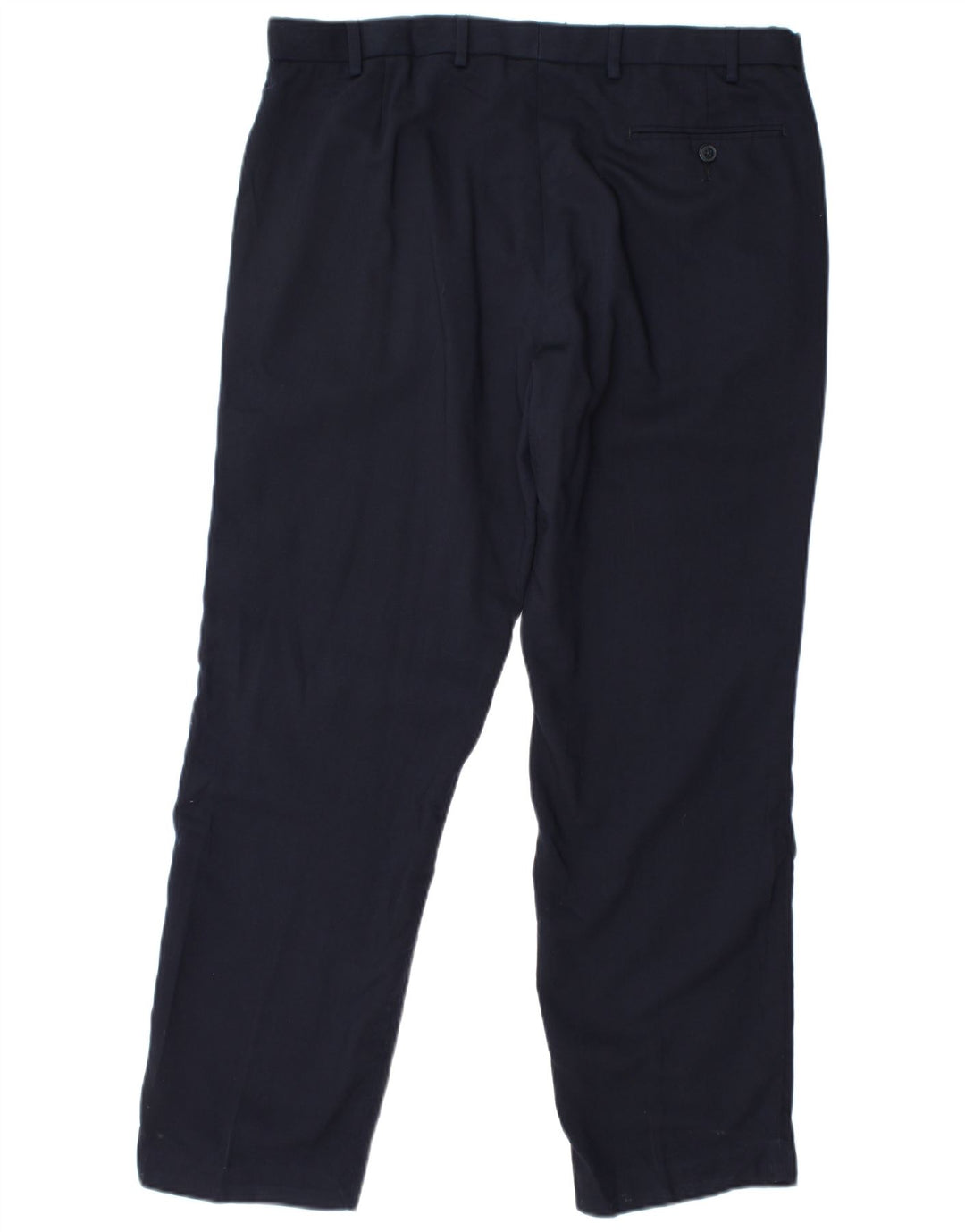 Marks & Spencer Pantalon Chino Coupe Regular Homme W36 L31 Laine Bleu Marine