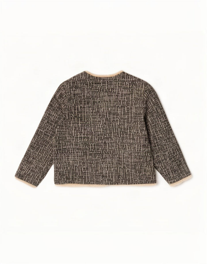 Marks & Spencer Veste blazer à manches 3/4 pour femme UK 14 Large Gris Moucheté