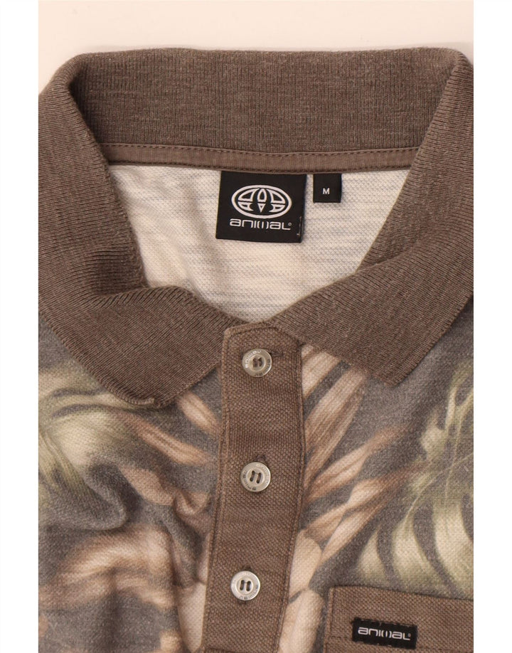Animal Polo Homme Marron Moyen Floral