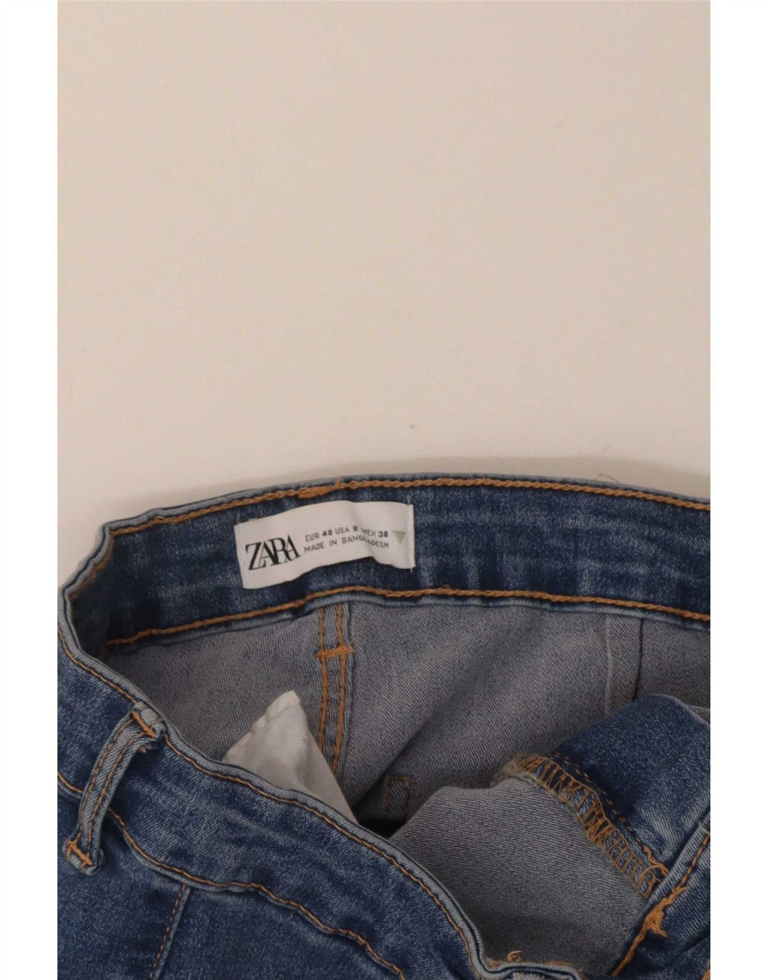 Zara Jean skinny pour femme EU 40 Medium W30 L29 Bleu