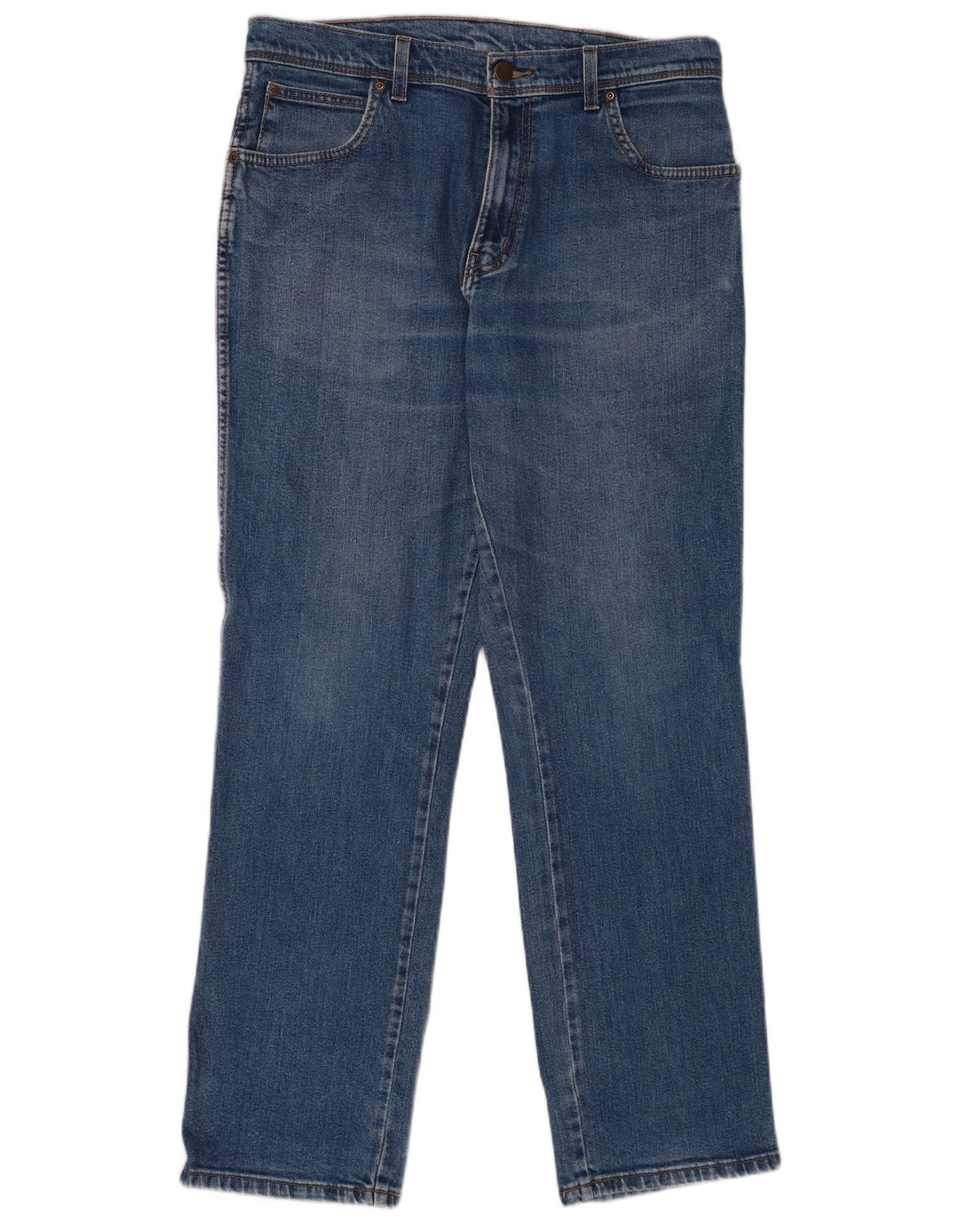 Wrangler Jean droit homme W34 L32 bleu coton