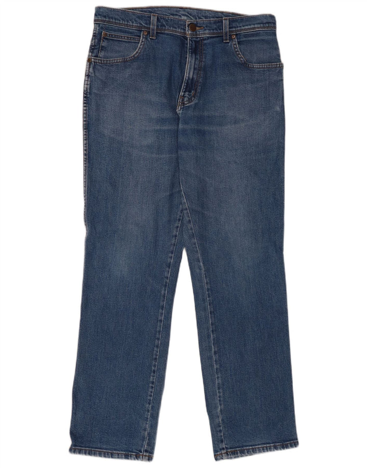 Wrangler Jean droit homme W34 L32 bleu coton